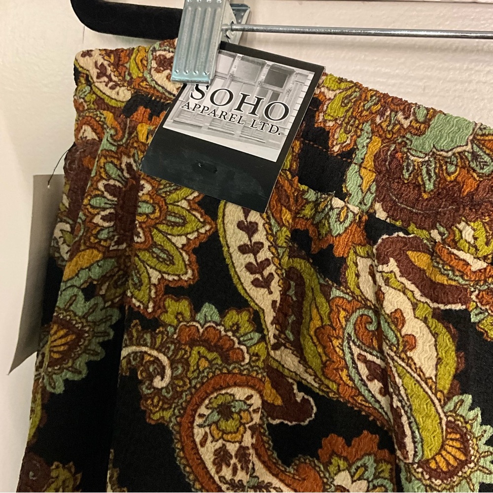 Soho Apparel Paisley Soft Pants NWT - Picture 5 of 8